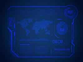 Modern HUD Technology Background vector