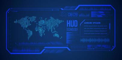 Modern HUD Technology Background vector