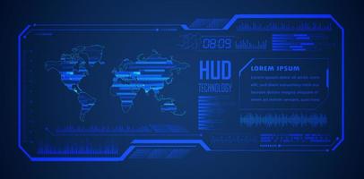 Modern HUD Technology Background vector