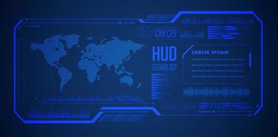 Modern HUD Technology Background vector