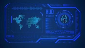 Modern HUD Technology Background vector