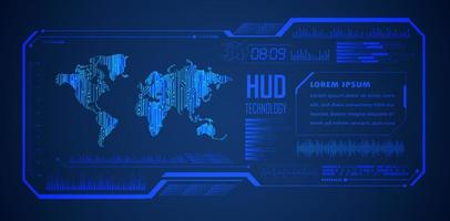 Modern HUD Technology Background vector