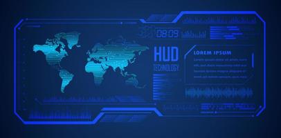Modern HUD Technology Background vector