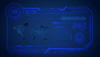 Modern HUD Technology Background vector