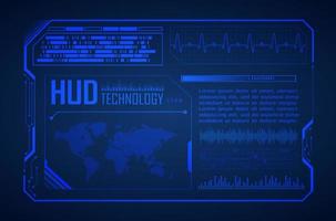 Modern HUD Technology Background vector