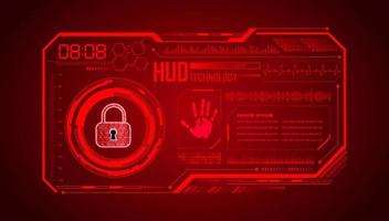 Modern HUD Technology Background vector