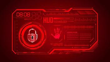 Modern HUD Technology Background vector