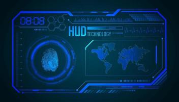 Modern HUD Technology Background vector