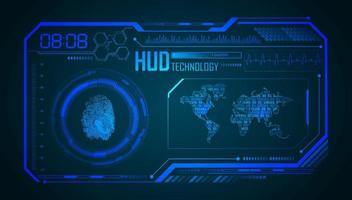 Modern HUD Technology Background vector