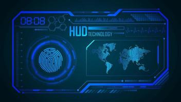 Modern HUD Technology Background vector