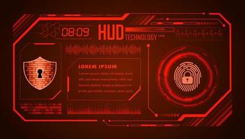 Modern HUD Technology Background vector