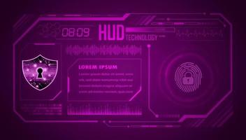 Modern HUD Technology Background vector