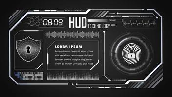 Modern HUD Technology Background vector