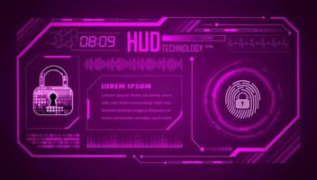 Modern HUD Technology Background vector