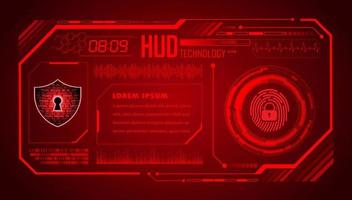 Modern HUD Technology Background vector