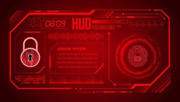 Modern HUD Technology Background vector