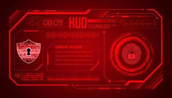 Modern HUD Technology Background vector