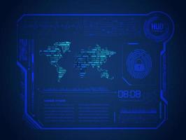 Modern HUD Technology Background vector