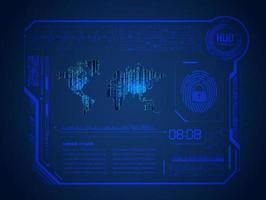 Modern HUD Technology Background vector