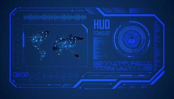 Modern HUD Technology Background vector