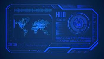 Modern HUD Technology Background vector