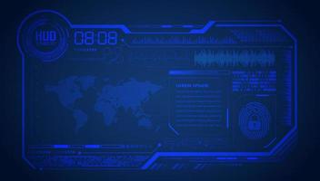 Modern HUD Technology Background vector