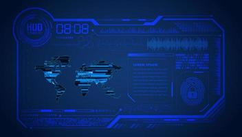 Modern HUD Technology Background vector