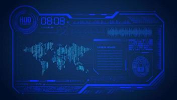 Modern HUD Technology Background vector
