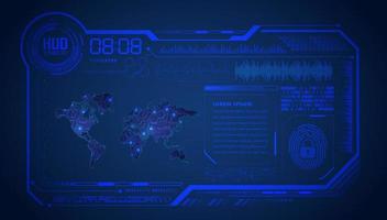 Modern HUD Technology Background vector