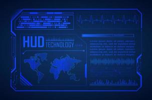 Modern HUD Technology Background vector