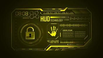 Modern HUD Technology Background vector