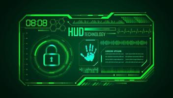 Modern HUD Technology Background vector