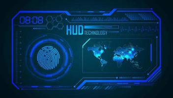 Modern HUD Technology Background vector