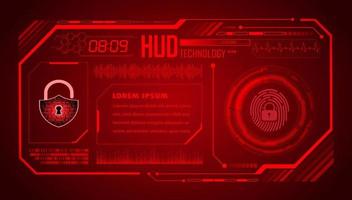 Modern HUD Technology Background vector