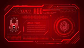 Modern HUD Technology Background vector