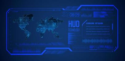 Modern HUD Technology Background vector