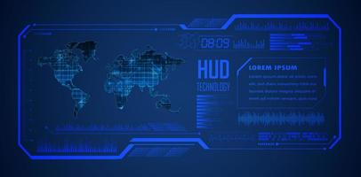 Modern HUD Technology Background vector