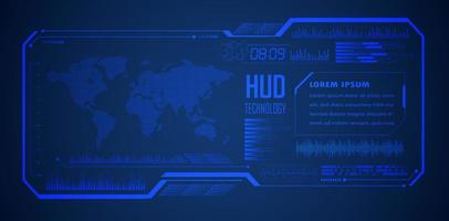 Modern HUD Technology Background vector