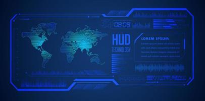 Modern HUD Technology Background vector