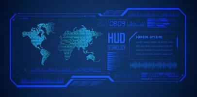 Modern HUD Technology Background vector