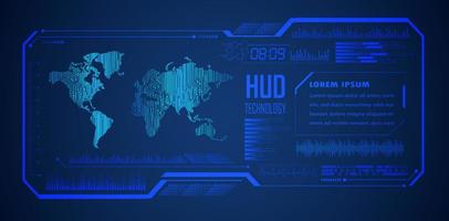 Modern HUD Technology Background vector