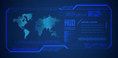 fondo moderno de tecnología hud vector
