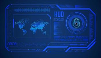 Modern HUD Technology Background vector