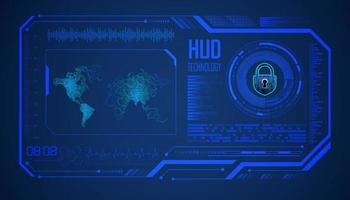 Modern HUD Technology Background vector