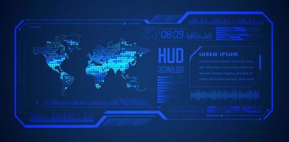 Modern HUD Technology Background vector