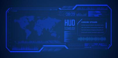 Modern HUD Technology Background vector