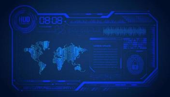 Modern HUD Technology Background vector