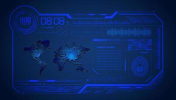 Modern HUD Technology Background vector