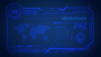 Modern HUD Technology Background vector