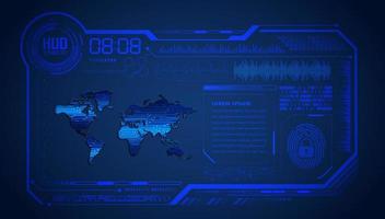 Modern HUD Technology Background vector